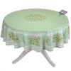 70" Round Clos Des Oliviers Green French Tablecloths By Label France -Home Kitchen And Dining Tablecloth Shop 13089 2F1466208732 2Ftissus toselli clos des oliviers green round tablecloth sqw
