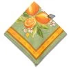 Lemons Green Provence Cotton Napkin By Tissus Toselli