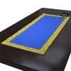 Calisson Blue & Yellow Quilted Table Runner By Tissus Toselli -Home Kitchen And Dining Tablecloth Shop calisson blue yellow french matelasse runner tissus toselli sqw