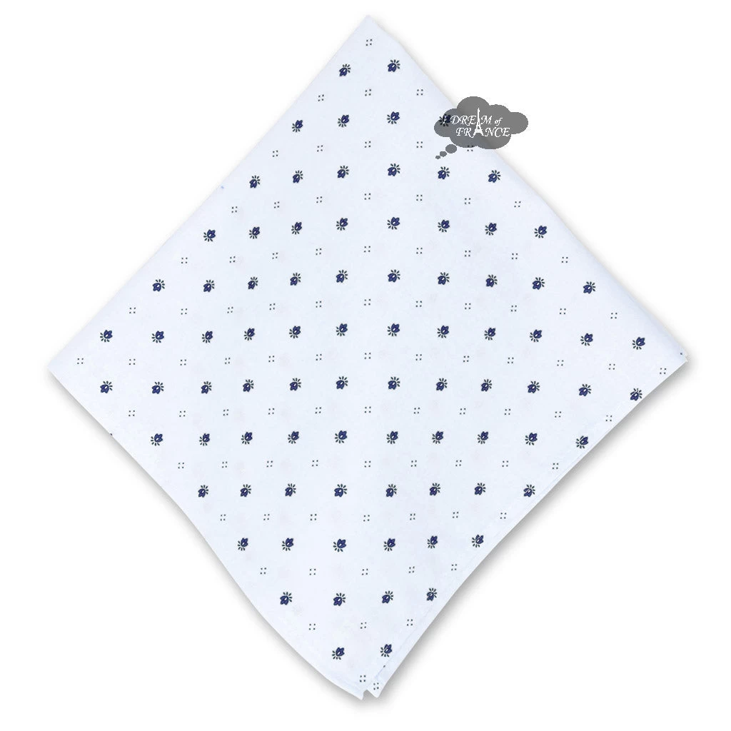Calisson White Provence Cotton Napkin By Tissus Toselli 3 Calisson White Provence Cotton Napkin By Tissus Toselli