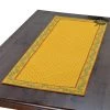 Calisson Yellow & Red Quilted Table Runner By Tissus Toselli -Home Kitchen And Dining Tablecloth Shop calisson yellow red french cotton runner tissus toselli asqw