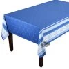 62x120" Rectangular Callas Blue Double Border French Jacquard Cotton Tablecloth By L'Ensoleillade -Home Kitchen And Dining Tablecloth Shop callas blue french jacquard cotton double border teflon tablecloth l ensoleillade sqw df16877c d428 4090 af93 0aad0db7d412