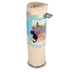 Provence Window Cream Waffle-Weave Kitchen Towel By Coton Blanc