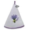 Round Terry Hand Towel Lavender White By Coton Blanc -Home Kitchen And Dining Tablecloth Shop coton blanc round terry towel cotton french lavender white sqw