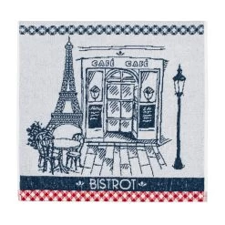 Authentic Bistro (Bistrot Authentique) Terry Square Towel By Coucke