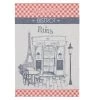 Authentic Bistro (Bistrot Authentique) French Jacquard Dish Towel By Coucke -Home Kitchen And Dining Tablecloth Shop coucke bitrot paris eiffel tower jacquard cotton dish towel