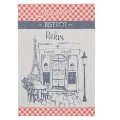 Authentic Bistro (Bistrot Authentique) French Jacquard Dish Towel By Coucke