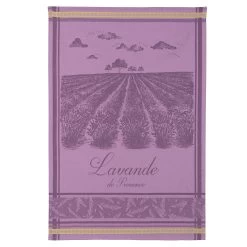 Lavender Fields (Champs De Lavande) French Jacquard Dish Towel By Coucke