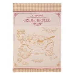 Creme Brulee French Jacquard Cotton Dish Towel By Coucke