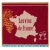 French Wines (Vins De France) Terry Square Towel By Coucke 2 French Wines (Vins De France) Terry Square Towel By Coucke -Home Kitchen And Dining Tablecloth Shop coucke french cotton terry dish hand towel vins rouges blancs white red wines sq