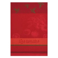 Tomates Du Potager French Jacquard Dish Towel By Coucke