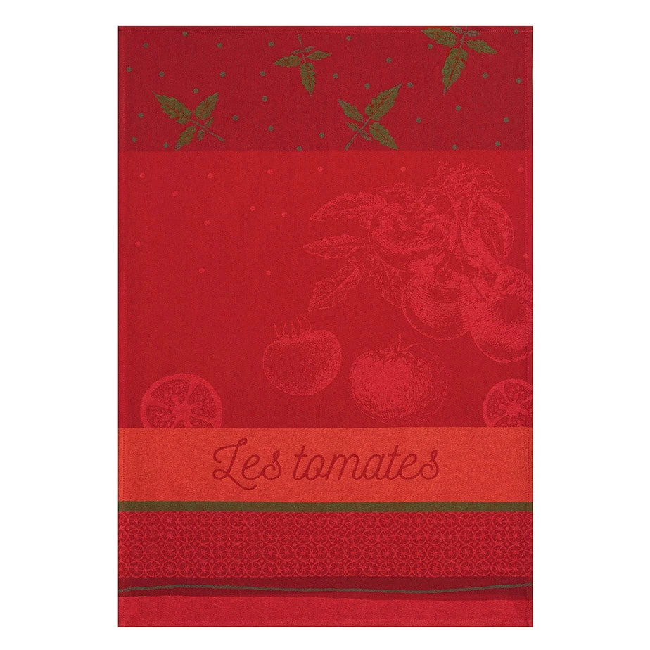 Tomates Du Potager French Jacquard Dish Towel By Coucke 3 Tomates Du Potager French Jacquard Dish Towel By Coucke