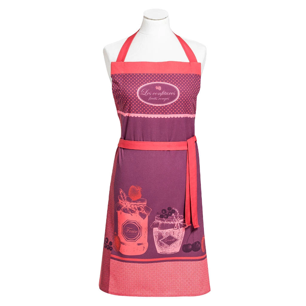 Red Fruit Jam (Confiture Fruits Rouges) Cotton Kitchen Apron By Coucke 3 Red Fruit Jam (Confiture Fruits Rouges) Cotton Kitchen Apron By Coucke