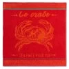 Crab Terry Square Towel By Coucke 2 Crab Terry Square Towel By Coucke -Home Kitchen And Dining Tablecloth Shop coucke french kitchen terry towel crab crabe sq
