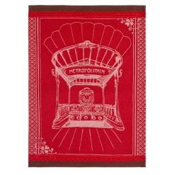 Paris Metropolitain French Jacquard Cotton Dish Towel By Coucke