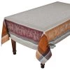 62" Square Winery Caramel French Jacquard Tablecloth By Tissus Toselli -Home Kitchen And Dining Tablecloth Shop french jacquard cotton stain resistant teflon tablecloth winery caramel tissus toselli sqw 65658f25 199f 4835 b230 5e477151867a