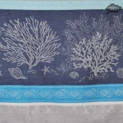 62" Square Oceane Blue French Jacquard Tablecloth By Tissus Toselli -Home Kitchen And Dining Tablecloth Shop french jacquard cotton teflon tablecloth oceane blue tissus toselli asqw 75de6a2b 341e 485e 9284 c0f5136768e9