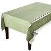 62x98" Rectangular Olive Green French Jacquard Double Border Tablecloth By L'Ensoleillade