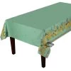 60x78" Rectangular Lemon & Mimosa Green Double Border Acrylic-Coated Cotton Tablecloth By Label France -Home Kitchen And Dining Tablecloth Shop l ensoleillade lemon mimosa green french cotton acrylic coated rectangular tablecloth sqw 35b3de3c 20ab 46b2 89ee 5b5b80ae3c0d