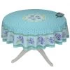 70" Round Lavender Blue Provence Tablecloths By Le Cluny -Home Kitchen And Dining Tablecloth Shop lavender blue acrylic coated cotton french round tablecloth le cluny sqw