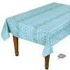 60x 96" Rectangular Lisa Turquoise Acrylic-Coated Cotton Provence Tablecloth By Le Cluny -Home Kitchen And Dining Tablecloth Shop le cluny french country lisa turquoise rectangular tablecloth csqw d037651a a8d2 43ff 8f5b cedcd54ab7f0