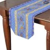 16x72" Lisa Blue Acrylic-Coated Cotton Provence Table Runner By Le Cluny -Home Kitchen And Dining Tablecloth Shop le cluny french country table runner lisa blue sqw
