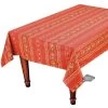 58" Square Lisa Red Acrylic-Coated Cotton Provence Tablecloth By Le Cluny -Home Kitchen And Dining Tablecloth Shop le cluny french country tablecloth lisa red rectangular bsqw 587aac3d d3a5 4daa 9502 8cefeef6bc1a