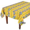 60x108" Rectangular Grapes Yellow Acrylic-Coated Cotton Provence Tablecloth By Le Cluny -Home Kitchen And Dining Tablecloth Shop le cluny grapes yellow french provencal rectangular tablecloth sqw bf7bf055 2953 42ce a593 59e27db1b012