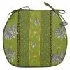 Lavender Green Acrylic-Coated Cotton French Style Chair Pad By Le Cluny -Home Kitchen And Dining Tablecloth Shop le cluny lavender green french country chair pad sqw