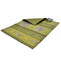 Lavender Green Acrylic-Coated Cotton Reversible Placemat By Le Cluny -Home Kitchen And Dining Tablecloth Shop le cluny lavender green provencal reversible placemat a1 sqw