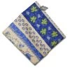 Monaco Beige & Blue Full Pattern Provence Cotton Napkin By Le Cluny -Home Kitchen And Dining Tablecloth Shop le cluny monaco beige french provencal cotton napkin sqw