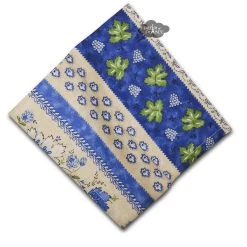 Monaco Beige & Blue Full Pattern Provence Cotton Napkin By Le Cluny