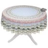 70" Round Olives Cream Provence Tablecloth By Le Cluny