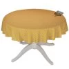 60" Round Olives Yellow All-Over Acrylic-Coated Cotton Provence Tablecloth By Le Cluny -Home Kitchen And Dining Tablecloth Shop le cluny olives yellow provencal coated tablecloth round allover sqw