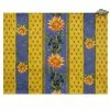 Sunflower Blue Acrylic-Coated Cotton Reversible Placemat By Le Cluny