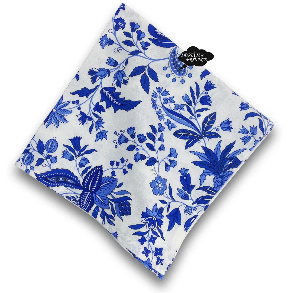 Versailles Blue Provence Cotton Napkin By Le Cluny 3 Versailles Blue Provence Cotton Napkin By Le Cluny