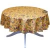 70" Round Versailles Yellow Acrylic-Coated Cotton French Tablecloth By Le Cluny 2 70" Round Versailles Yellow Acrylic-Coated Cotton French Tablecloth By Le Cluny -Home Kitchen And Dining Tablecloth Shop le cluny versailles yellow cotton coated round tablecloth sqw