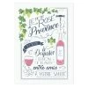 Rosé De Provence White French Cotton Kitchen Towel By L'Ensoleillade