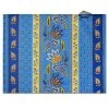 Lisa Blue Acrylic-Coated Cotton Reversible Placemat By Le Cluny 2 Lisa Blue Acrylic-Coated Cotton Reversible Placemat By Le Cluny -Home Kitchen And Dining Tablecloth Shop lisa blue french country coated cotton placemat le cluny sqw