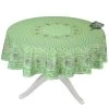 70" Round Lisa Pistachio French Country Tablecloths By Le Cluny 1 70" Round Lisa Pistachio French Country Tablecloths By Le Cluny -Home Kitchen And Dining Tablecloth Shop lisa pistachio round french country coated cotton tablecloth sqw