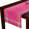 20x64" Massilia Fuchsia Jacquard Cotton French Table Runner By Marat D'Avignon -Home Kitchen And Dining Tablecloth Shop massilia marseille fuschia french jacquard cotton table runner tissus toselli sqw