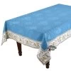 62" Square Moustiers Blue Matelassé Tablecloth By Tissus Toselli -Home Kitchen And Dining Tablecloth Shop provence moustiers blue french provence matelasse luxe rectangular tablecloth bsqw 645b3e0f 2466 48b3 a4a8 6427948d626c