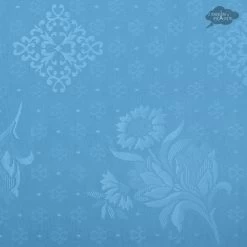 62" Square Moustiers Blue Matelassé Tablecloth By Tissus Toselli -Home Kitchen And Dining Tablecloth Shop provence moustiers blue french provence matelasse luxe rectangular tablecloth fabric detail dsqw 3bd3e16e 4dab 4bca 8dc0 4830d8a62c73