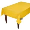 58" Square Calisson Yellow & Blue Acrylic-Coated Cotton Tablecloth By Tissus Toselli