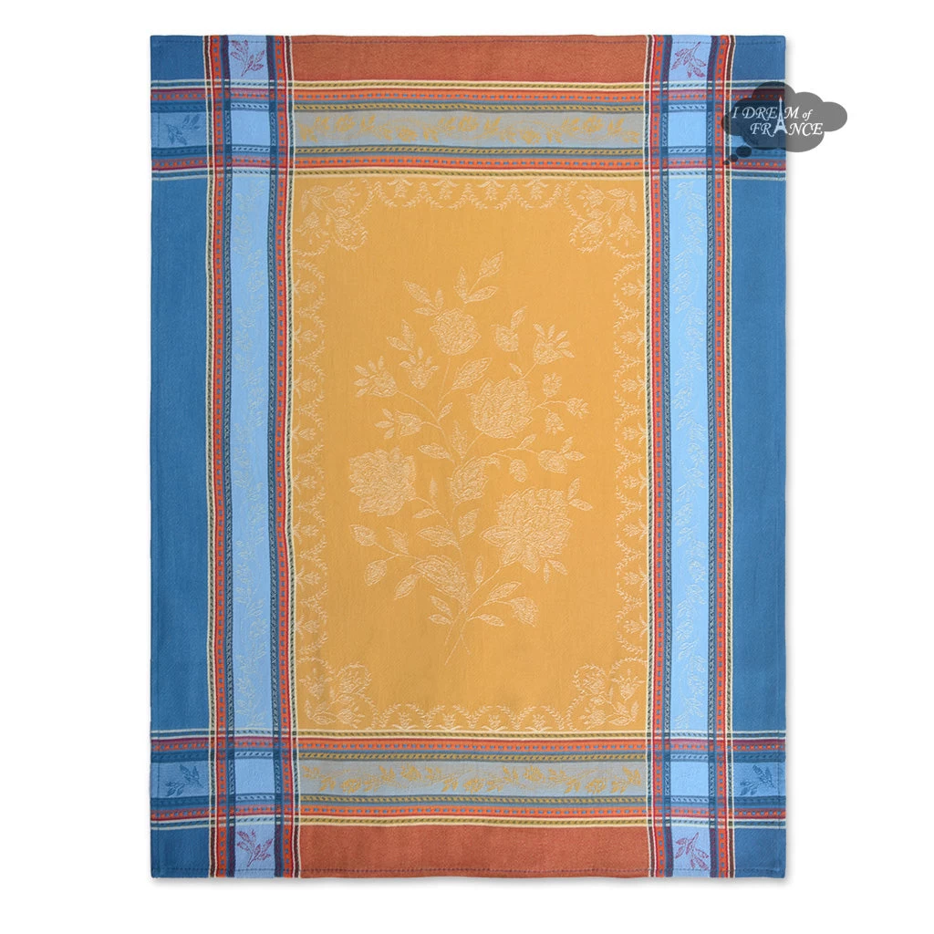 Ramatuelle Curry Cotton French Jacquard Dish Towel 3 Ramatuelle Curry Cotton French Jacquard Dish Towel