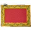 Calisson Red Quilted Placemat By Tissus Toselli