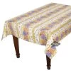 60x120" Rectangular Roses & Lavender Acrylic Coated Cotton Tablecloth By Tissus Toselli -Home Kitchen And Dining Tablecloth Shop roses lavender french coated tablecloth tissus toselli rectangular striped sqw 17039460 4537 4730 b800 8ad25749c5d4