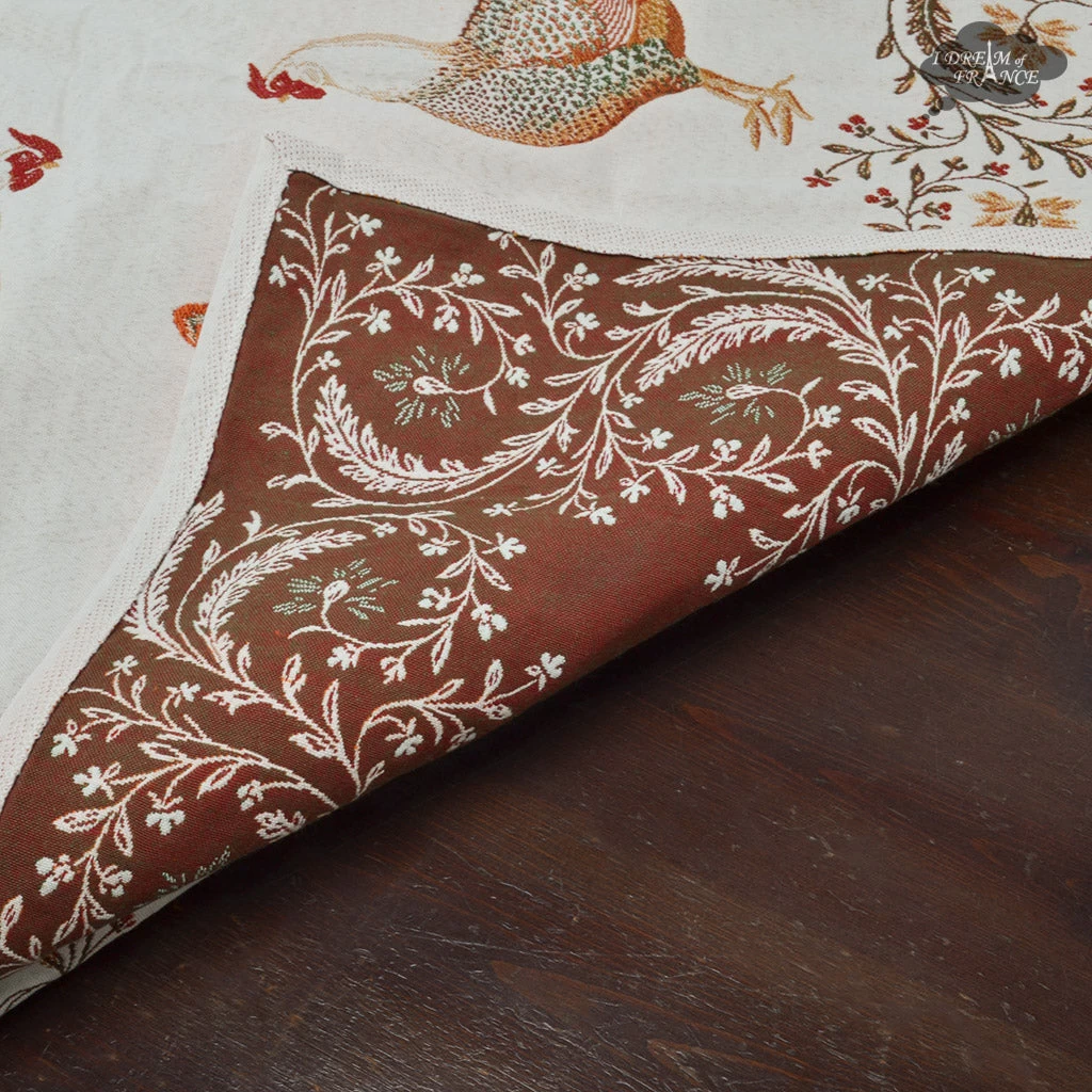 56" Square Chanteclair French Tapestry Tablecloth By L'Ensoleillade 4 56" Square Chanteclair French Tapestry Tablecloth By L'Ensoleillade - Image 2