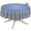 70" Round Clos Des Oliviers Blue French Tablecloths By Label France