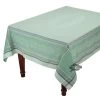 62x98" Rectangular Olivia Green French Jacquard Tablecloth By Tissus Toselli -Home Kitchen And Dining Tablecloth Shop tissus toselli french jacquard cotton teflon tablecloth olivia green sqw 439bddeb f07f 42ac 809c 7b523306a990